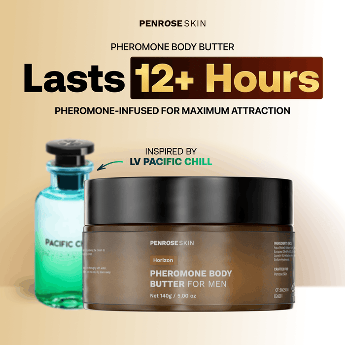 Horizon pheromone body butter, inspired by Louis Vuitton Pacific Chill — lasts 12+ hours